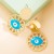 occidental style  woman fashion bronze mosaic zircon annular earring personality creative earrings Earring woman