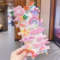 children woman hair clip Korean style lovely set samll girl head summer