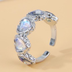 J3049 bronze fashion sweetOL concise retro bronze love opening woman ring