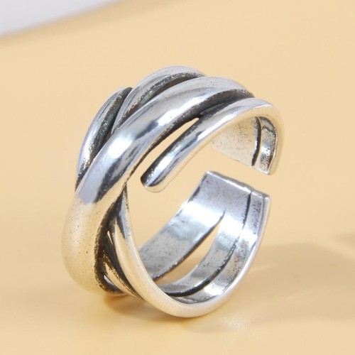 J264 bronze fashion sweetOL concise retro bronze opening woman ring