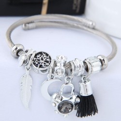 occidental style fashion  Metal all-Purpose  feather Moon and stars love tasse..