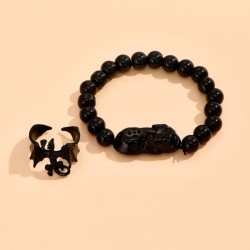occidental style fashion concise bracelet man set
