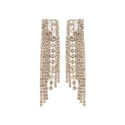 occidental style trend earrings personality creative fully-jewelled long style..