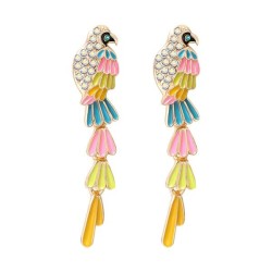 earrings occidental style exaggerating multilayer Alloy enamel animal earring ..