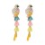 earrings occidental style exaggerating multilayer Alloy enamel animal earring ear stud earrings woman