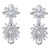 earrings occidental style exaggerating fashion multilayer Alloy diamond flowers earrings woman fully-jewelled S