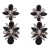 earrings occidental style exaggerating fashion multilayer Alloy diamond flowers earrings woman fully-jewelled S