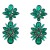 earrings occidental style exaggerating fashion multilayer Alloy diamond flowers earrings woman fully-jewelled S