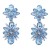 earrings occidental style exaggerating fashion multilayer Alloy diamond flowers earrings woman fully-jewelled S