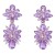 earrings occidental style exaggerating fashion multilayer Alloy diamond flowers earrings woman fully-jewelled S