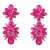 earrings occidental style exaggerating fashion multilayer Alloy diamond flowers earrings woman fully-jewelled S