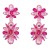 earrings occidental style exaggerating fashion multilayer Alloy diamond flowers earrings woman fully-jewelled S