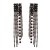 earrings occidental style exaggerating square Alloy diamond Rhinestone long style tassel earrings woman fully