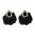 earrings occidental style retro flowers petal Chiffon ear stud personality elegant fine trend woman