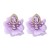 earrings occidental style retro flowers petal Chiffon ear stud personality elegant fine trend woman