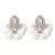 earrings occidental style retro flowers petal Chiffon ear stud personality elegant fine trend woman