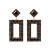 occidental style exaggerating fashion Alloy diamond long square earrings woman fully-jewelled geometry Earring