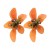 earrings occidental style personality brief Acrylic flowers retro wind ear stud earrings trend woman