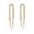 silver fashion trend long style tassel ear stud woman occidental style temperament woman personality earr