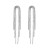 silver fashion trend long style tassel ear stud woman occidental style temperament woman personality earr