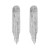 fashion super claw chain geometry Alloy diamond Rhinestone long style tassel earrings woman occidental style ex
