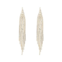 ins temperament high exaggerating Earring Korea personality claw chain earring..