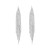 ins temperament high exaggerating Earring Korea personality claw chain earring silver tassel long style earrings