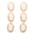 fashion retro multilayer Round Alloy enamel pattern earring occidental style exaggerating earrings woman