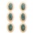 fashion retro multilayer Round Alloy enamel pattern earring occidental style exaggerating earrings woman