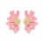 ins style Metal enamel multilayer petal earrings  three-dimensional layer medium flowers ear stud new