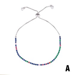 zircon braceletbracelet embed color zircon bracelet womanbrk