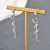 occidental style creative geometry personality snake earrings woman ins Korean trend earring