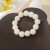  occidental style woman fashion Round Pearl necklace bracelet ear stud set woman Earring