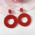 E occidental style woman handmade beads earrings personality fashion Bohemia ethnic style