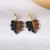 E occidental style woman resin creative leaves ear stud woman earrings