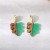 E occidental style woman resin creative leaves ear stud woman earrings
