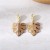 E occidental style woman resin creative leaves ear stud woman earrings