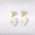 E occidental style woman resin color leaves ear stud fashion creative Leaf woman earrings