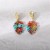 E occidental style woman resin color leaves ear stud fashion creative Leaf woman earrings