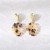 E occidental style woman resin color leaves ear stud fashion creative Leaf woman earrings