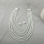  occidental style woman Pearl necklace ear stud set three color gradual change creative woman style chain