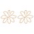 fashion occidental style exaggerating brief hollow Alloy flowers earrings woman retro elegant temperament ear st