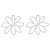 fashion occidental style exaggerating brief hollow Alloy flowers earrings woman retro elegant temperament ear st