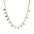occidental style three-dimensional star Moon titanium steel necklace woman fashion enamel blue pendant clavicle ch