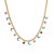 occidental style three-dimensional star Moon titanium steel necklace woman fashion enamel blue pendant clavicle ch
