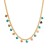 occidental style three-dimensional star Moon titanium steel necklace woman fashion enamel blue pendant clavicle ch