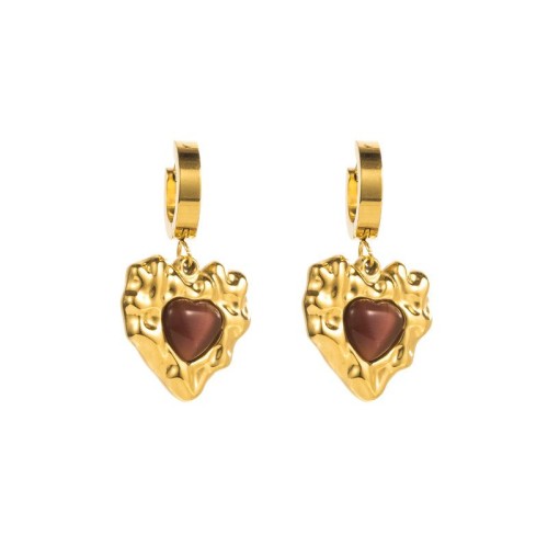  same style titanium steel love buckle earrings woman Korea high retro earring fashion temperament Earring