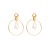 occidental style fashion exaggerating big circle circle embed Pearl earrings woman brief all-Purpose personalit
