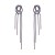 occidental style fashion exaggerating Alloy diamond Rhinestone long style tassel earrings brief woman super col