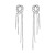 occidental style fashion exaggerating Alloy diamond Rhinestone long style tassel earrings brief woman super col